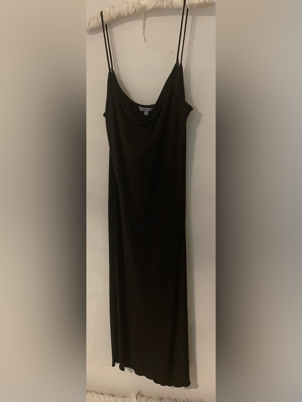 'Sincerely Jules’ Slip Dress Black Cowl Neck Bodycon Womens L Cocktail Sexy